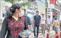  ??  ?? Students coming out after taking the JEE exam on Day 2, near Khargapur crossing, in Lucknow on Wednesday.