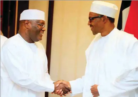  ??  ?? Buhari and Atiku...the battle this time