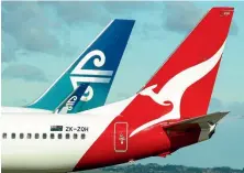  ?? JOHN SELKIRK/STUFF ?? Qantas Airways and Air New Zealand will join forces in a new code-share agreement.