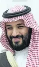  ??  ?? MODERATE: Crown Prince Mohammed bin Salman.