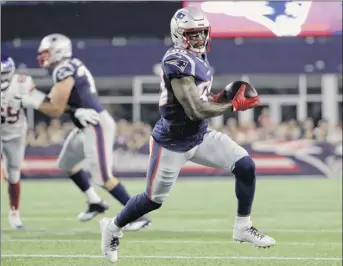  ?? Steven Senne / Associated Press ?? Former Patriots wide receiver Demaryius Thomas became expendable after New England acquired and signed Antonio Brown this week. Thomas was traded to the New York Jets, with the Patriots getting a sixth-round pick in the 2021 draft.