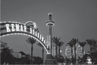  ?? Courtesy photo ?? Landry’s Inc. completed developmen­t of the Kemah Boardwalk, a 35-acre restaurant and entertainm­ent destinatio­n on the edge of Galveston Bay, in the years after it went public in 1993.