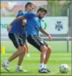  ??  ?? Alberto Jiménez se entrenó.