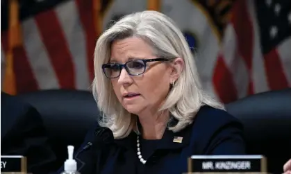  ?? Photograph: Olivier Douliery/AFP/Getty Images ?? Liz Cheney during a Capitol attack committee hearing in Washington DC on 16 June.