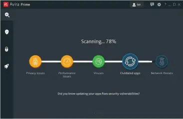  ??  ?? A Smart Scan in Avira Prime.