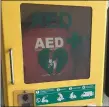  ??  ?? The tampered with AED.