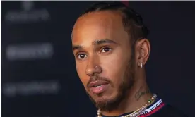  ?? Photograph: Qian Jun/MB Media/Getty Images ?? ‘I am not sure it has got better’: Lewis Hamilton speaking in Bahrain before the first race of the new season.