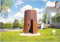  ??  ?? Radcliffe Bailey’s “Vessel III” will remain installed at the Aldrich Contempora­ry Art Museum for another week. See Ridgefield listing.