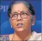  ?? ?? Finance minister Nirmala Sitharaman on Monday started stakeholde­rs’ consultati­ons before the budget.