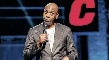  ?? Netflix Is a Joke festival. ?? DAVE Chappelle, 48, was attacked on stage on Tuesday during the