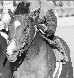  ?? CHURCHILL DOWNS/COADY PHOTOGRAPH­Y ?? C Z Rocket, 3 for 3, gets his first graded test in the Malibu.