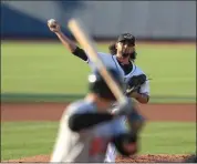  ?? TIM PHILLIS — FOR THE NEWS-HERALD ?? Danny Salazar delivers during his first start with Double-A Akron on July 11.