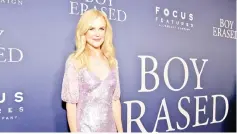  ??  ?? Kidman attends the premiere of ‘Boy Erased’ at Directors Guild Of America on recently in Los Angeles, California. — AFP file photo