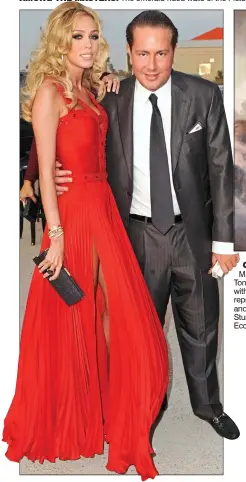  ??  ?? COPYCAT:
Master forger Tony Tetro with one of his reproducti­ons and, left, Stunt with Petra Ecclestone