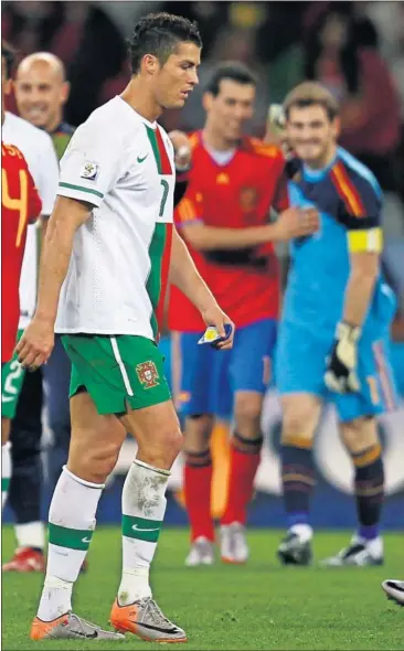  ??  ?? Cristiano Ronaldo, después del partido que enfrentó a España y Portugal.