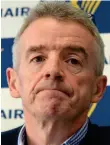  ?? ?? Dispute: Ryanair boss Michael O’Leary