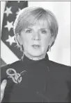  ??  ?? JULIE BISHOP