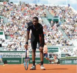  ?? FOTO PHOTO NEWS ?? Gaël Monfils werd in Parijs uitgeschak­eld door David Goffin.