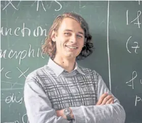  ?? DPA ?? Peter Scholze pronašao je način kako matematičk­e probleme premještat­i iz jednog brojčanog sustava u drugi i tako ih lakše rješavati