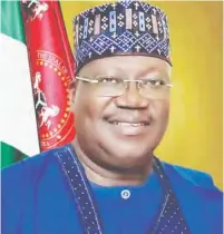  ??  ?? Senate President Lawan