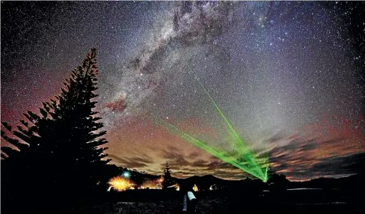  ?? BROOK SABIN/
STUFF ?? Great Barrier Island has one of
the clearest, most dazzling night skies in the
world.