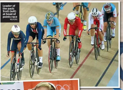  ?? REUTERS ?? Leader of the pack: Trott (left) at head of points race