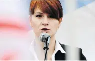  ?? THE ASSOCIATED PRESS FILES ?? Maria Butina, seen in 2013 at a Moscow gun rally, is being accused of spying on the United States, where authoritie­s say she has tried to infiltrate the Republican Party.