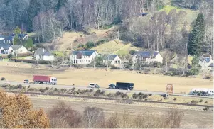  ??  ?? Dual ambition Plans to dual the A9, seen here running past Pitlochry, are being reviewed, but Transport Scotland insists it will have no impact on the CTLR project