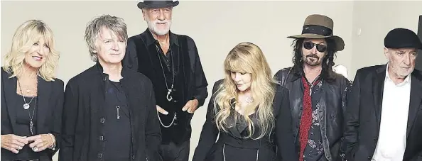  ??  ?? An Evening With Fleetwood Mac — minus recently dismissed bandleader Lindsey Buckingham — takes place at Rogers Place on Saturday.