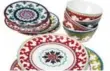  ??  ?? Target’s suzani geometric melamine assorted salad plate four-piece set.