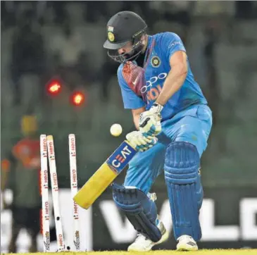  ?? AFP PHOTO ?? Rohit Sharma has failed to get past 30 in his last six T20 Internatio­nal innings