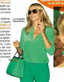  ??  ?? La modella Heidi Klum.
