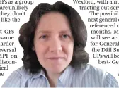  ??  ?? Dr. Catherine O’Donohoe is a GP in Adamstown.