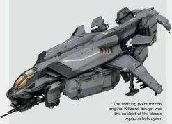  ??  ?? The starting point for this original Killzone design was the cockpit of the classic
Apache helicopter.