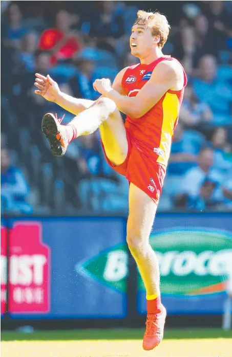  ?? Picture: GETTY IMAGES ?? Tom Lynch says the Suns’ performanc­es in 2018 will help him decide whether or not he stays in Queensland.