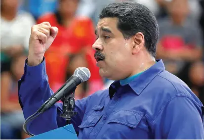  ?? FOTO ?? El presidente Nicolás Maduro convocó a los venezolano­s a celebrar en una unión cívico-militar el día de la independen­cia, frente a las supuestas amenazas que llegan desde Colombia.