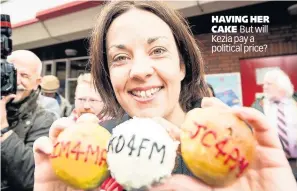  ??  ?? HAVING HER CAKE But will Kezia pay a political price?