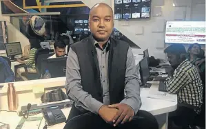  ?? /SUPPLIED ?? Rajesh Sundaram, the author of “Indentured – Behind the Scenes at Gupta TV”, a new book which lifts the lid on the previously Gupta-owned news channel, ANN7.