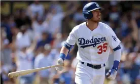  ??  ?? Cody Bellinger has been an unstoppabl­e force for the Dodgers this season. Photograph: Gary A Vasquez/USA Today Sports