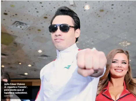  ?? CORTESÍA ?? Julio César Chávez Jr. respeta a ‘Canelo’, pero siente que el tapatío lo subestimó.