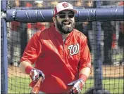  ?? DAVID J. PHILLIP / ASSOCIATED PRESS ?? The Nationals’ 5-foot-8 center fielder, Adam Eaton, is at least 3 inches shorter than every other member of his club’s 40-man roster.