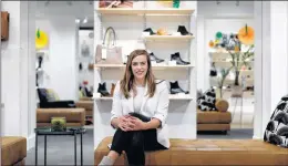  ?? CP PHOTO ?? Co-founder of made-to-order shoe company, Poppy Barley, Kendall Barber pictured at her store in Edmonton Alta., recently.