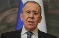  ?? AFP PHOTO ?? TOUGH TALKER
Russian Foreign Minister Sergey Lavrov speaks during a joint news conference with his Egyptian counterpar­t Sameh Shoukry (not pictured) in Moscow on Tuesday, Jan. 31, 2023.