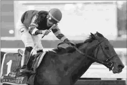  ?? BARBARA D. LIVINGSTON ?? Diversify, winning the Jockey Club Gold Cup at Belmont Park on Oct. 7, will run in the Clark Handicap at Churchill Downs.