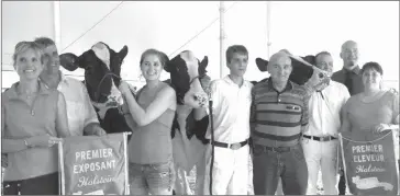  ?? CLAUDIA VILLEMAIRE ?? One of the largest Holstein shows in the Eastern Townships Fair circuit will be featured at this year’s Bedford Fair.