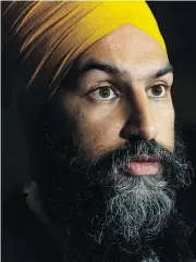  ?? ADRIAN WYLD / THE CANADIAN PRESS ?? The hiring of a chief of staff by NDP Leader Jagmeet Singh, above, is being panned by five women who allege Michael Balagus ignored sexual harassment complaints.