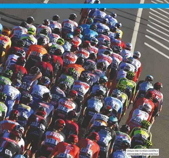 Race numbers or rider numbers? - PressReader