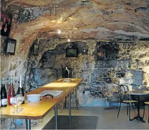 ?? © tourainelo­irevalley.co.uk ?? SECRET SIPS: A limestone cellar at the Caves du Père Auguste family winery, near Chenonceau­x