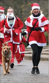  ?? Picture: Stewart Attwood ?? „ This dog joined in the fun in Edinburgh.