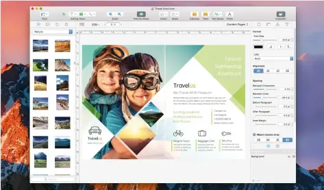  ??  ?? Swift Publisher 5 offers powerful Mac desktop publishing with an intuitive interface.